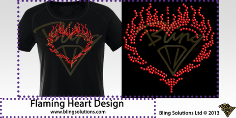 Flaming Heart Design
