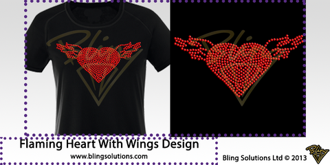 Heart with Wings Design
