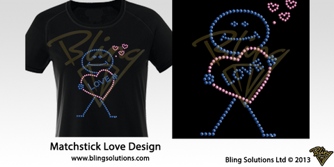 Matchstick Man I Love Design